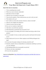 5 Difficult Interview Questions for Bank Tellers - Can you answer them?