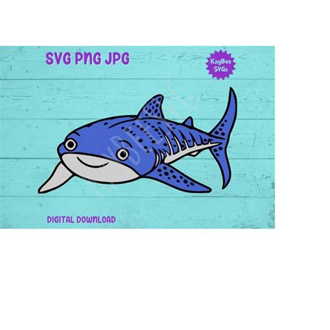 Whale Shark SVG PNG JPG Clipart Digital Cut File Download fo - Inspire ...