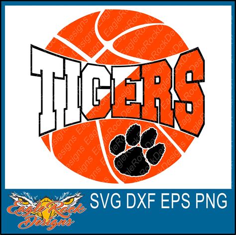 Tigers Basketball SVG DXF EPS Png Cut File Basketball | Etsy