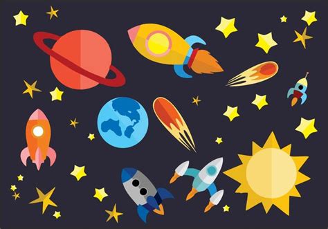 Free Flat Space Vector Illustration 141678 Vector Art at Vecteezy