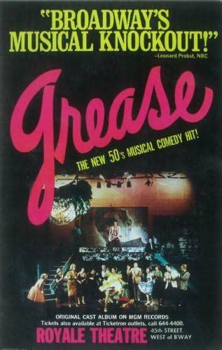 Amazon.com: Grease Poster Broadway Theater Play B 11x17 Barry Bostwick ...