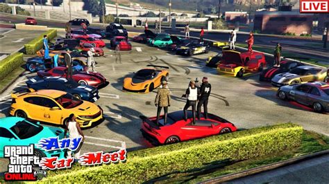 GTA 5 ONLINE LIVE - CAR MEET| CAR SHOW | CRUISE | RP | DRAG RACES Ps4 - YouTube