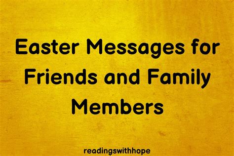 80 Happy Easter Messages for Friends and Family Members