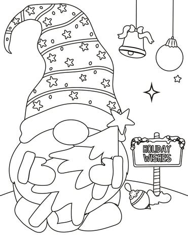 6 Free Christmas Gnome Coloring Pages – Simpleschoolhouse