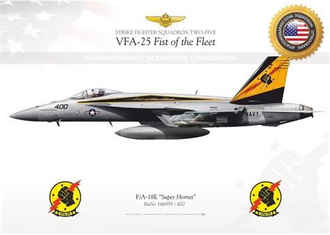 F/A-18E "Super Hornet" CAG 400 VFA-25 JP-1376 - Aviationgraphic