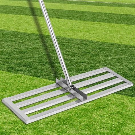 VEVOR Lawn Leveler Tool 17 x 10 in, Lawn Leveling Rake with 77 in Long ...