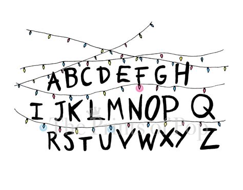 Stranger Things Christmas Lights Print 11x14 FREE SHIPPING