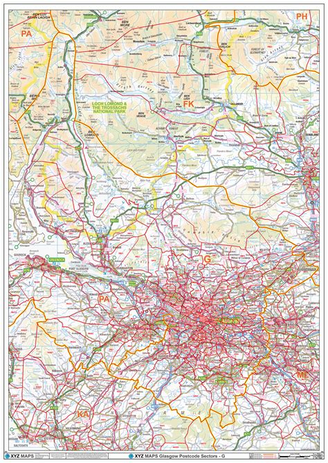 Glasgow Postcode Map (G) – Map Logic