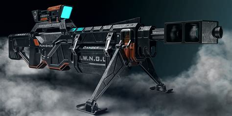 ArtStation - Sci-fi sniper rifle 2 "Black Future" design