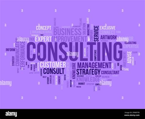 Word cloud background concept for Consulting. Business service solution advice with expert ...