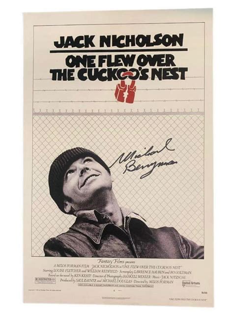 Michael Berryman One Flew Over the Cuckoo's Nest Autographed Poster – Icon Autographs