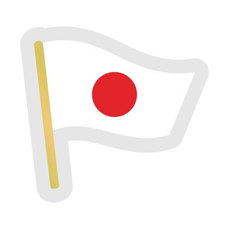 Premium Vector | The national flag of Japan. Japanese flag.