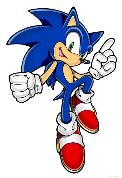 #Sonic pose from the official artwork set for #SonicRushAdventure on #NintendoDS. #Sonic. # ...