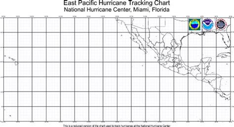 Hurricane Tracking Chart East Pacific Map - Pozo de Cota Mexico • mappery