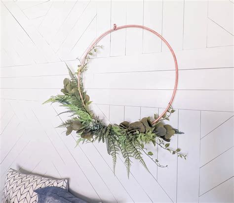 How to Make a Huge Hoop Wreath out of Real Copper