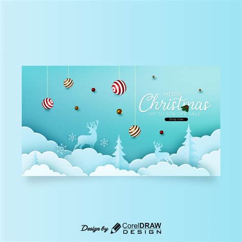 Download Christmas Paper Art Beautiful Nature | CorelDraw Design (Download Free CDR, Vector ...