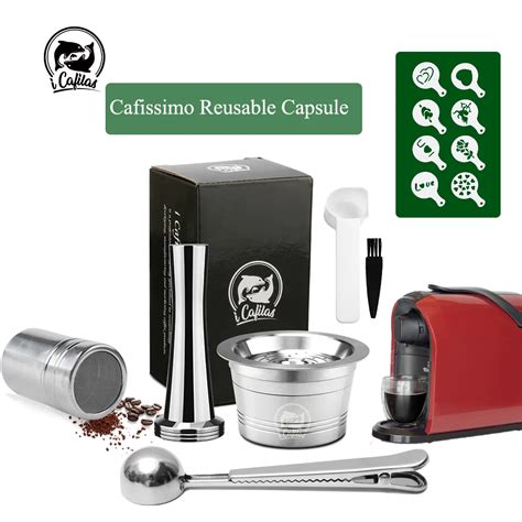 Stainless Steel Coffee Capsule For Tchibo Cafissimo Coffee Filter Pod Cup Reusable Refillable ...