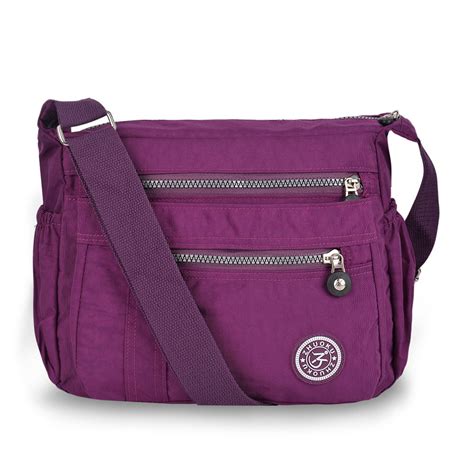 Vbiger - Crossbody Bags for Women Multi Pocket Shoulder Bag Waterproof Nylon Travel Purses and ...