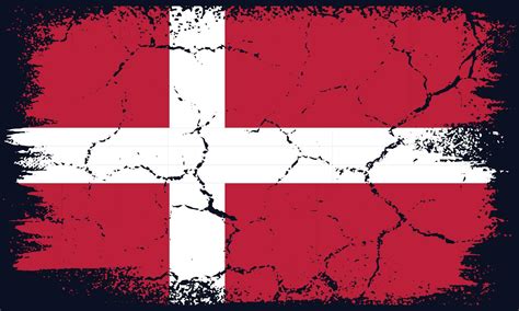 Free Vector Flat Design Grunge Denmark Flag Background 29872204 Vector ...