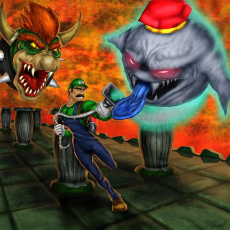 Luigi's Mansion Final Battle: King Boo and Bowser by Tycony23 on DeviantArt