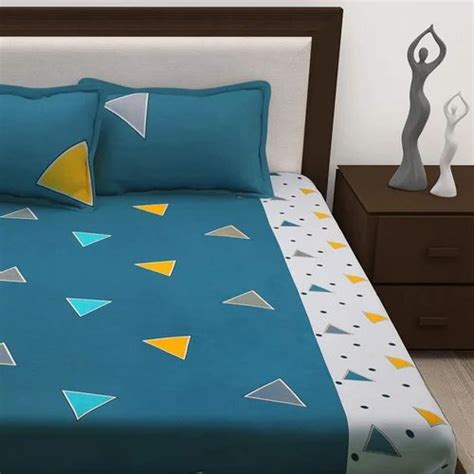 Geometric Cotton Double Bedsheet at Rs 1050/piece | डबल बेड की सूती ...