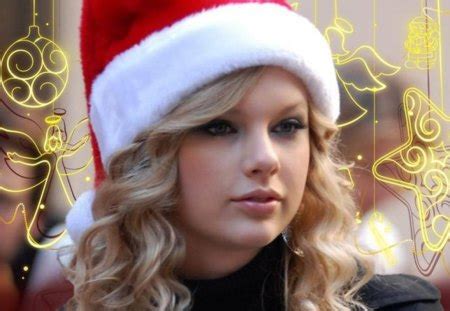 Taylor Swift - Christmas - Music & Entertainment Background Wallpapers on Desktop Nexus (Image ...