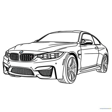 BMW car 17 coloring page