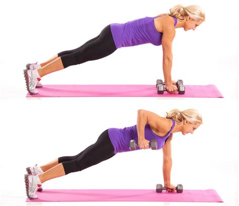 Renegade Row | Dumbbell Plank Rows • Julie Lohre