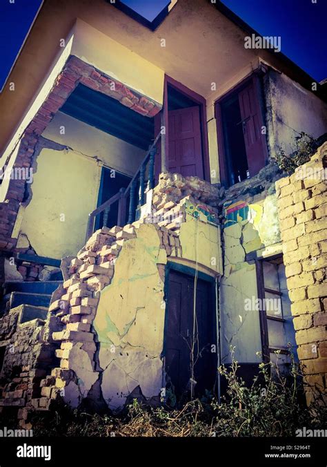 Earthquake damage, Nepal Stock Photo - Alamy