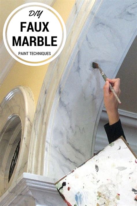 DIY - Faux Marble walls | Faux marble, Faux marble paint, Interior wall design