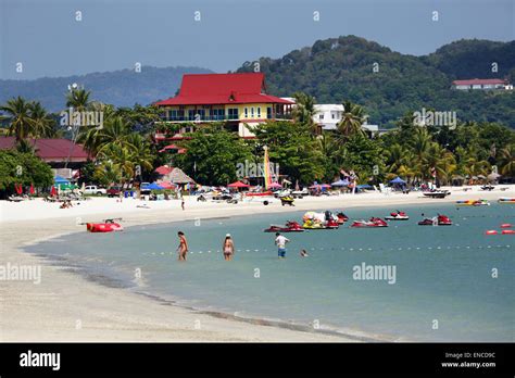 The beach in Pantai Cenang, Langkawi, Malaysia Stock Photo - Alamy