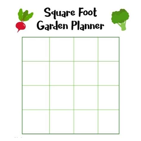 Printable Garden Planner Template