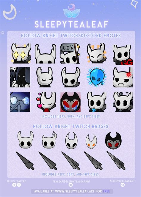 Tealeaf - [Free] Hollow Knight Emotes (Discord & Twitch) - Batch 2