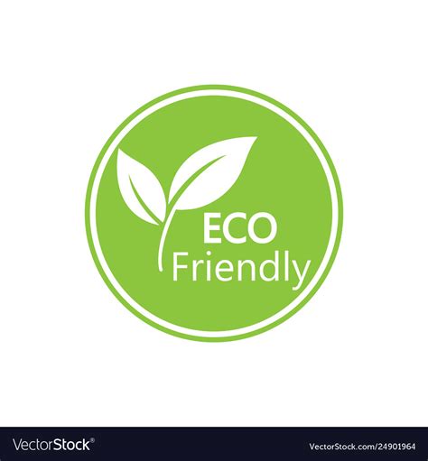 Eco icon eco friendly sign Royalty Free Vector Image