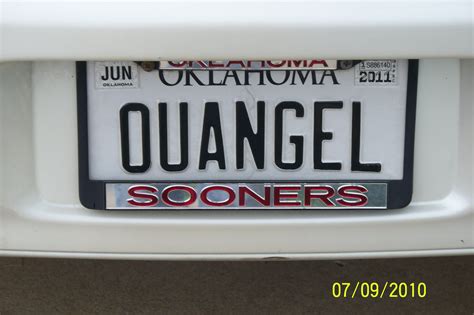 the license plate on this car reads, quangel soons