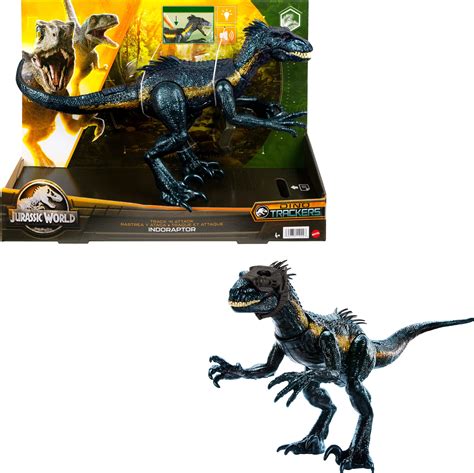 Jurassic World Track 'n Attack Indoraptor Action Figure, Dinosaur Toys ...