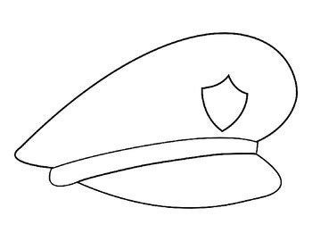 Police Hat Template Police Hat Coloring Page Police Hat Outline Police Coloring