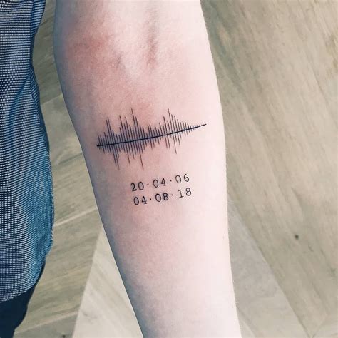 The latest tattooing craze is soundwave tattoos — tattoos of an audio ...