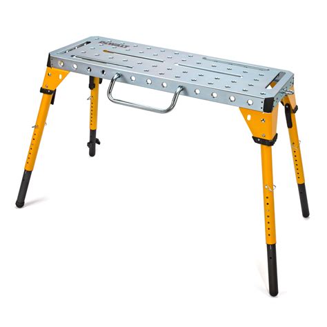 Dewalt Adjustable Height Portable Steel Welding Table and Work Bench ...