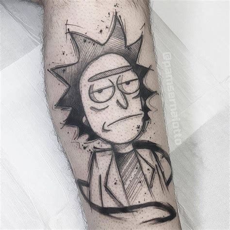 rick and morty tattoo outline - Marlen Brantley