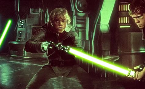 screenshot portrait of Luke Skywalker lightsaber duel | Stable Diffusion | OpenArt