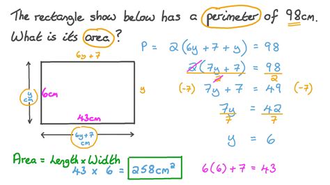 Question Video: Finding the Dimensions of a Rectangle given Its Perimeter | Nagwa