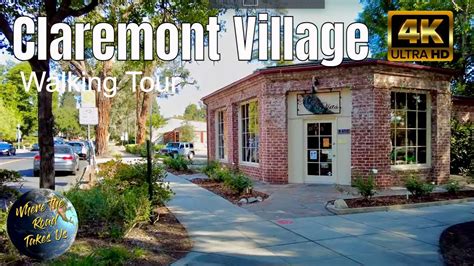 [4K] Claremont Village Architectural Walking Tour - WITH CAPTIONS - YouTube