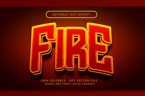 Fire 3d Text Effect with Fire Texture Graphic by Novin Prasetya · Creative Fabrica