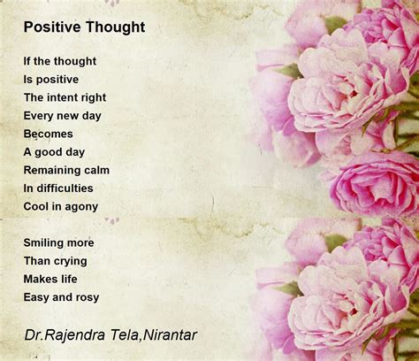 Positive Thought - Positive Thought Poem by Dr.Rajendra Tela,Nirantar