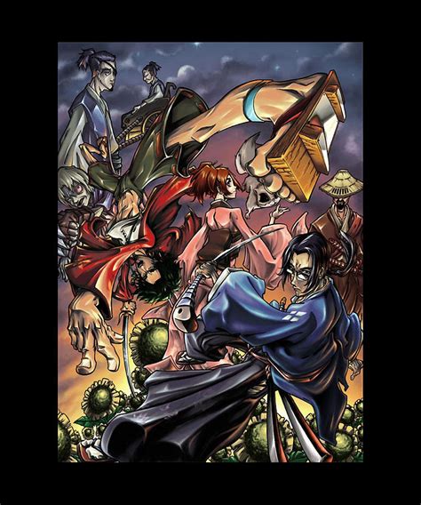 Samurai Champloo Manga Drawing by Wild Oaks | Fine Art America