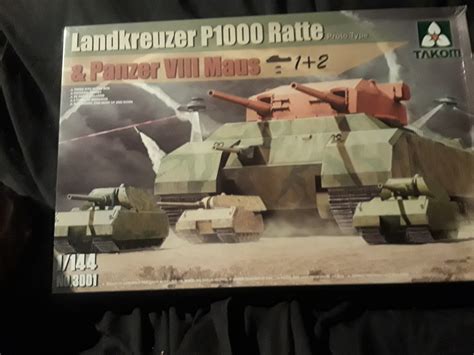 WWII HBT Landkreuzer P1000 Ratte 3'n1' -- Plastic Model Military ...