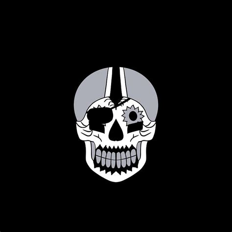 Raiders Skull Tattoo Digital Art by Aaron Geraud