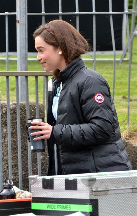 Emilia Clarke - Me Before You SEt Photos, Wales, May 2015 • CelebMafia