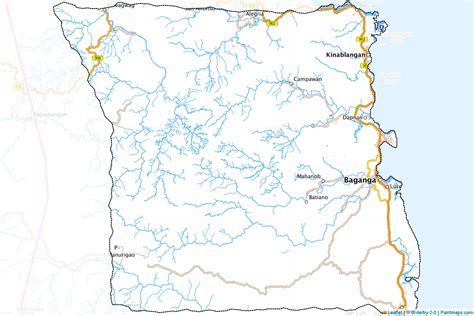 Make printable Baganga maps with border masking (cropping) using leaflet (OSM).